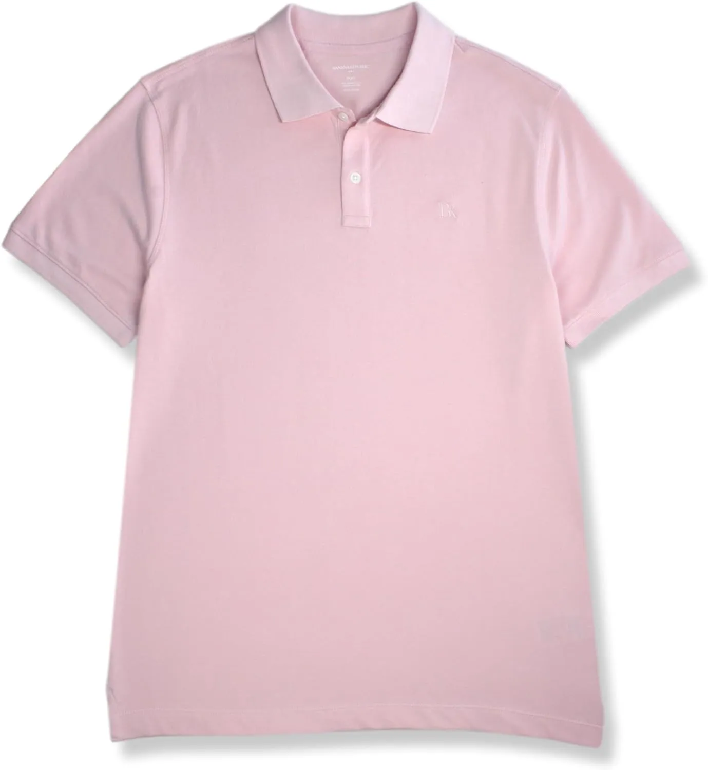Banana Republic Mens 803392 Regular Fit Pique Mesh Organic Cotton Monogram Polo Shirt