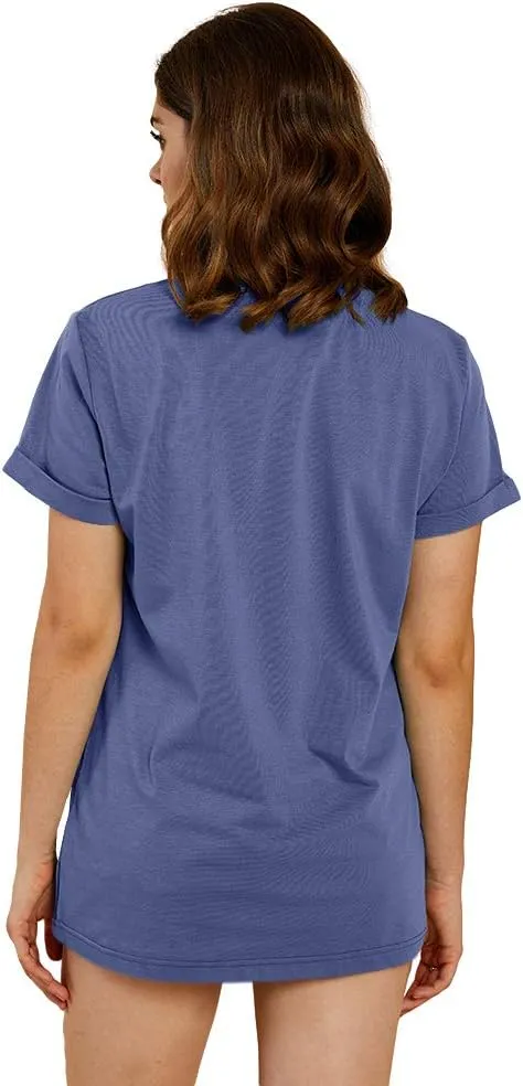 Cicy Bell Women's Dandelion Print T Shirts Cute Graphic Tees Short Sleeve Summer Cotton Tee Tops