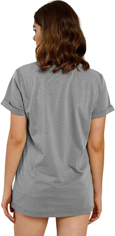 Cicy Bell Women's Dandelion Print T Shirts Cute Graphic Tees Short Sleeve Summer Cotton Tee Tops