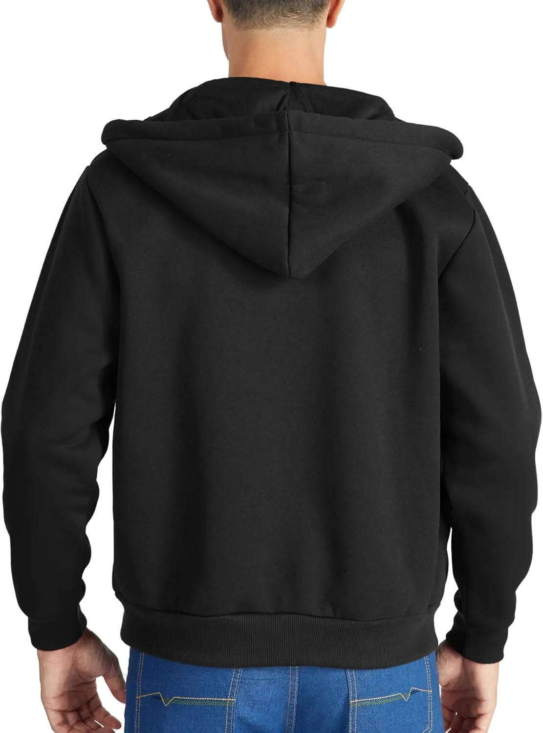 JACKETOWN Hoodie for Men Full Zip Up Sweatshirts Hoodies Lightweight Fashion Jacket with Pockets