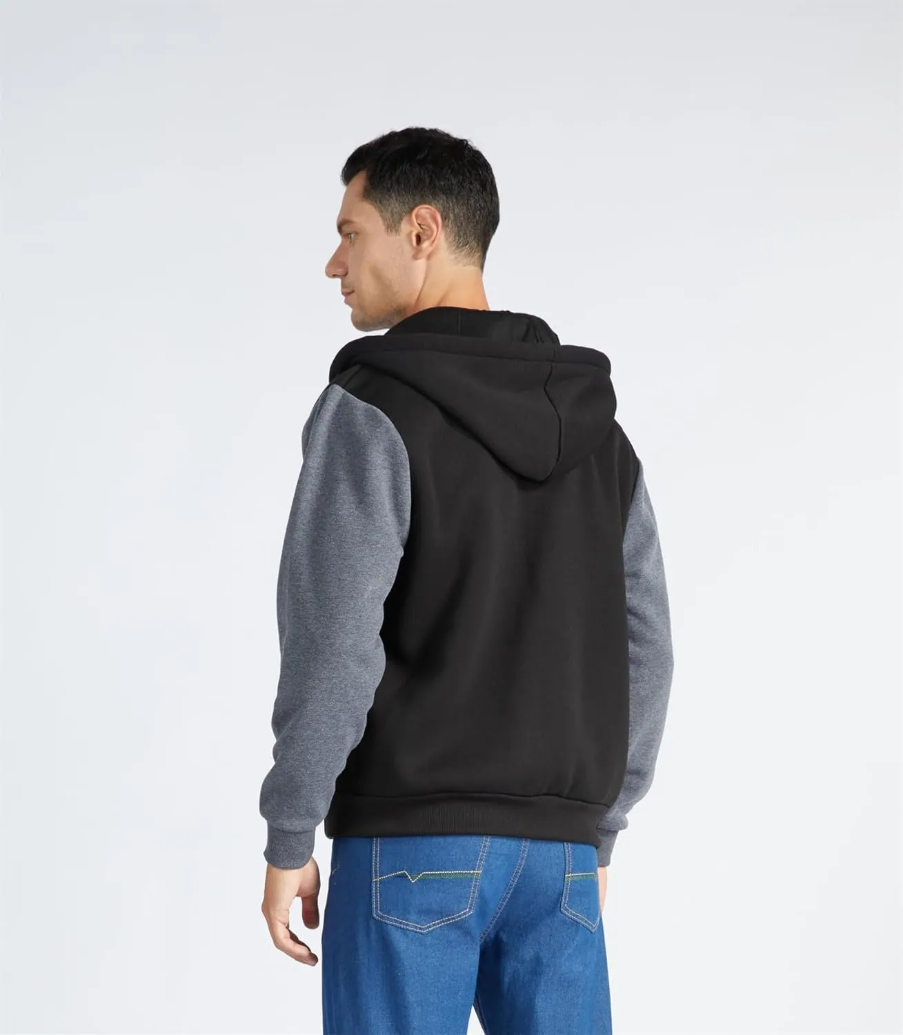 JACKETOWN Hoodie for Men Full Zip Up Sweatshirts Hoodies Lightweight Fashion Jacket with Pockets