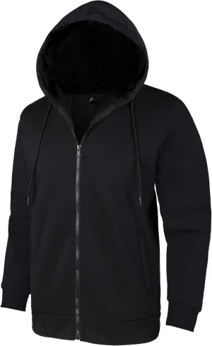 JACKETOWN Hoodie for Men Full Zip Up Sweatshirts Hoodies Lightweight Fashion Jacket with Pockets