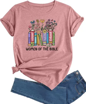 J&DHUASHA Women's Shirt Funny Graphic Tshirt Casual Short Sleeve Tee Tops