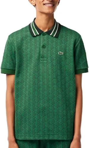 Lacoste Men's Classic Fit Contrast Collar Monogram Polo