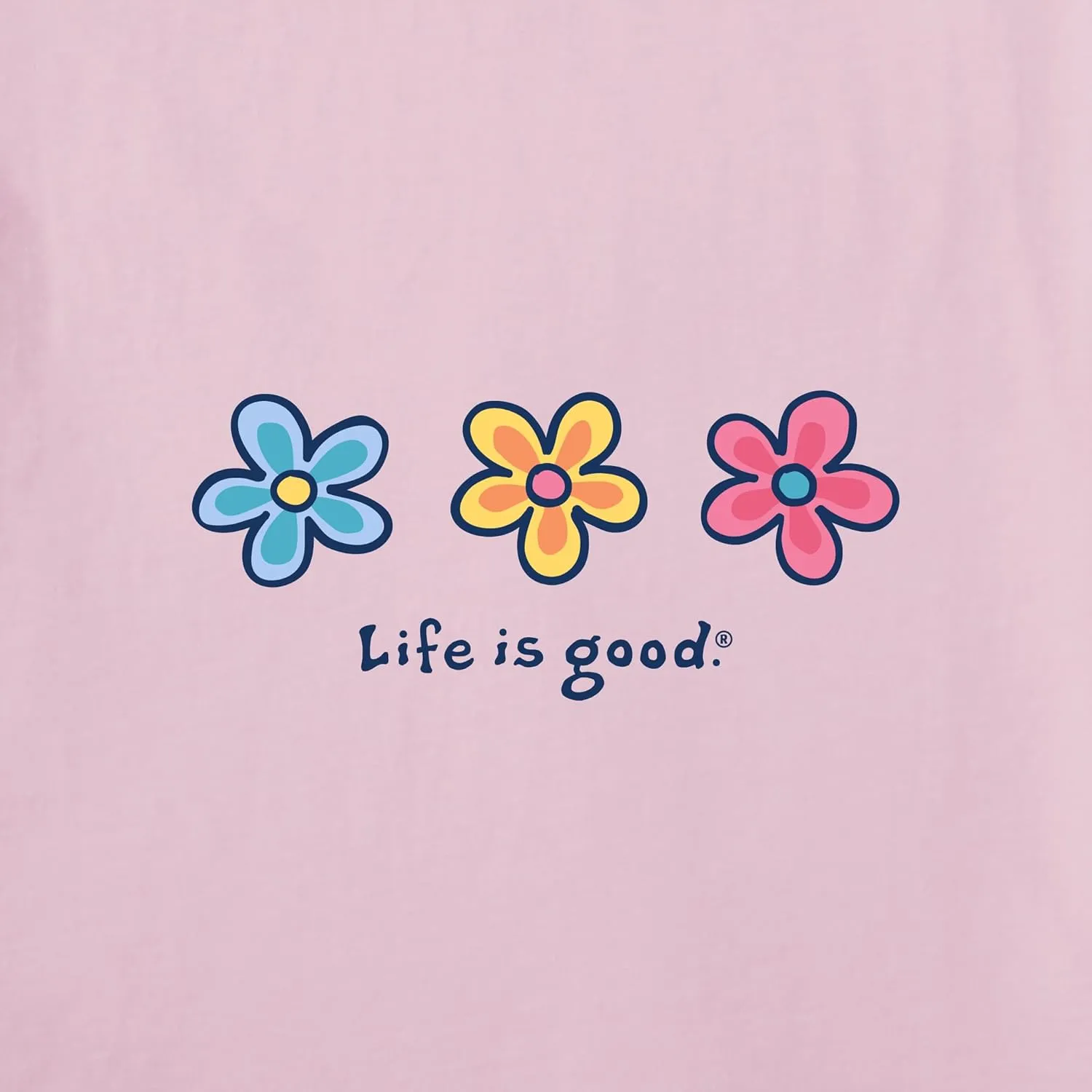 Life is Good Women's Crusher Tee Three Daisies