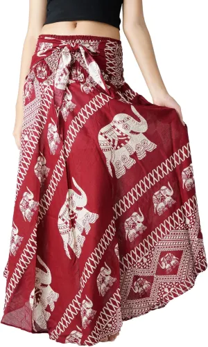 Long Skirts for Women Maxi Boho Skirt Floral Print