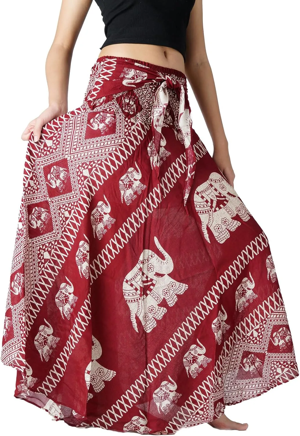 Long Skirts for Women Maxi Boho Skirt Floral Print