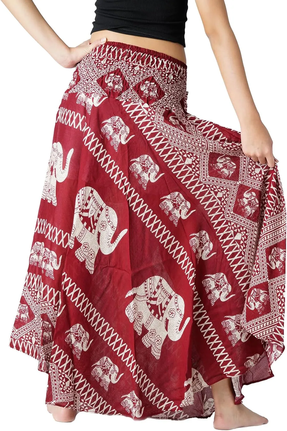 Long Skirts for Women Maxi Boho Skirt Floral Print