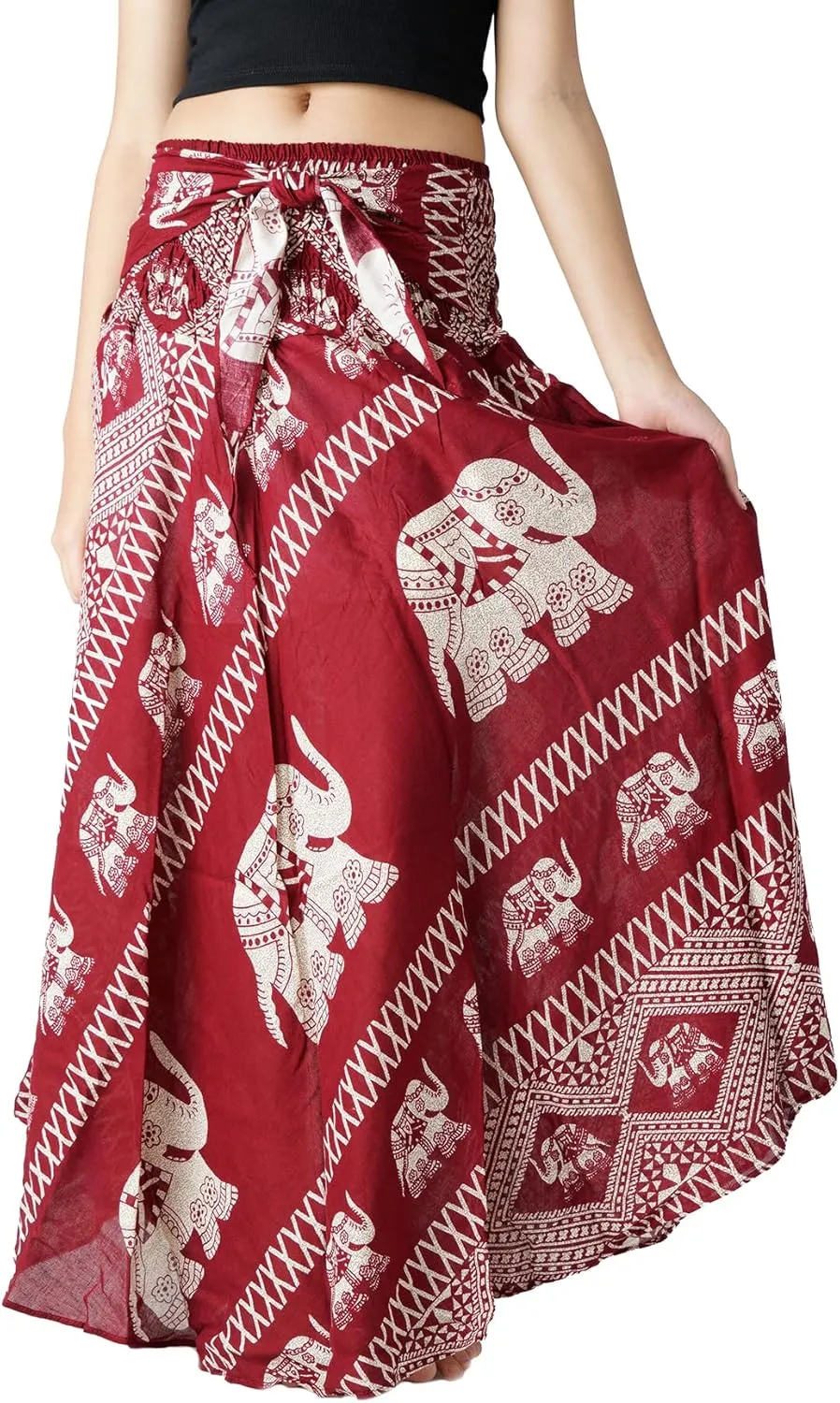 Long Skirts for Women Maxi Boho Skirt Floral Print