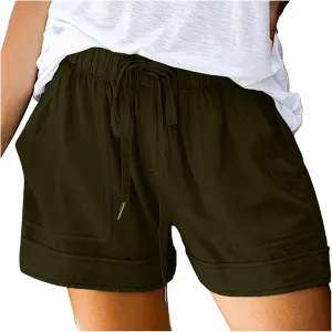 Lounge Shorts for Women Ripped Stretchy Jean Shorts Mid Waisted Distressed Denim Shorts Capri Pants Maternity Clothes
