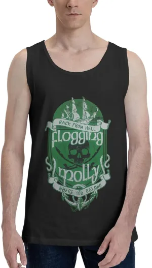 Men Cotton Tank Top Crewneck T Shirt Classic Graphic Tee Shirts Tops