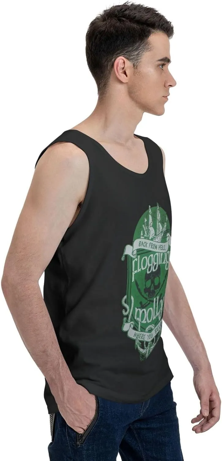 Men Cotton Tank Top Crewneck T Shirt Classic Graphic Tee Shirts Tops