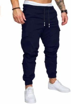 Mens Fashion Joggers Sports Pants - Cotton Cargo Pants Sweatpants Trousers Mens Long Pants