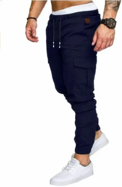 Mens Fashion Joggers Sports Pants - Cotton Cargo Pants Sweatpants Trousers Mens Long Pants