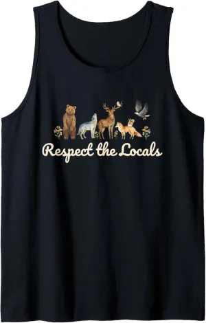 Respect the Locals Wildlife Nature, Sustainable Conservation Tank Top