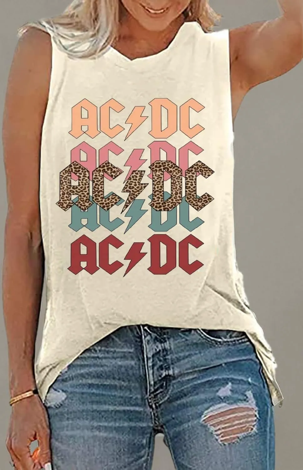 Rock N' Roll Institute Tank Top for Women Retro Country Music Shirt Rock Concert Band Tees Cool Graphic Sleeveless Top