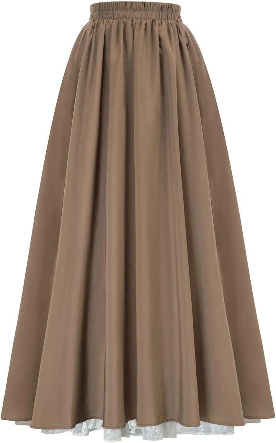 Scarlet Darkness Maxi Long Skirt for Women Double Layered Renaissance Skirts