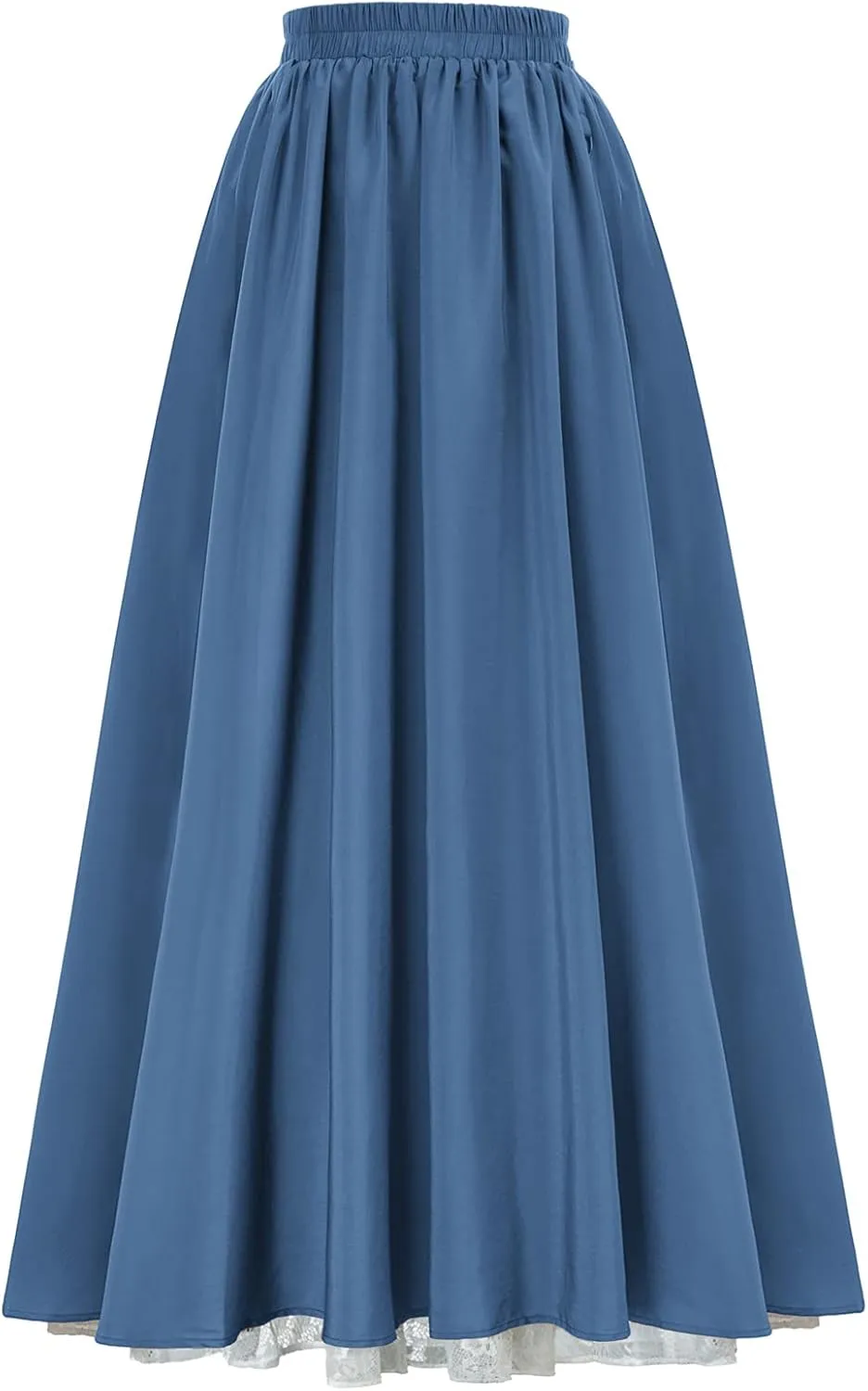 Scarlet Darkness Maxi Long Skirt for Women Double Layered Renaissance Skirts