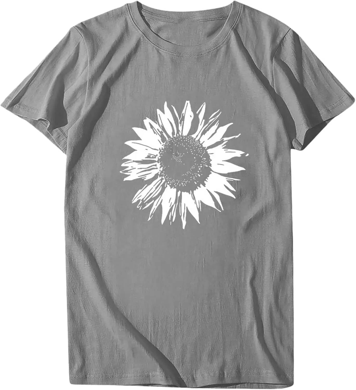 Sunflower Shirts Women Sunflower Printed Tee Shirts Inspirational Tees Shirt Vintage Casual Short Sleeve Tops