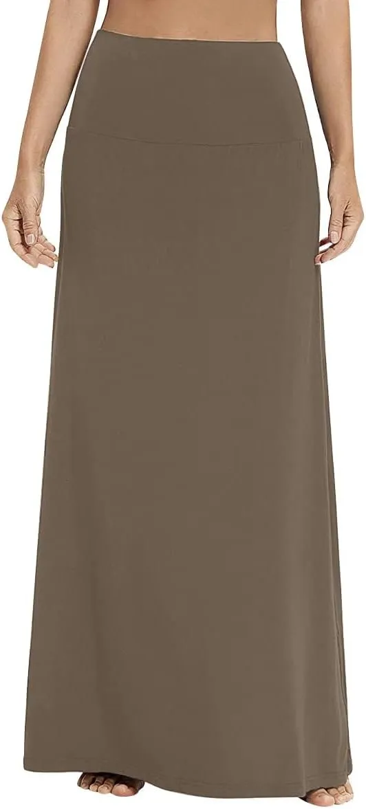 Sweet Hearts Maxi Skirt for Women- Comfy Foldover High Waist Long Flare A-Line Skirt Maxi Dress XS-3X Made in USA