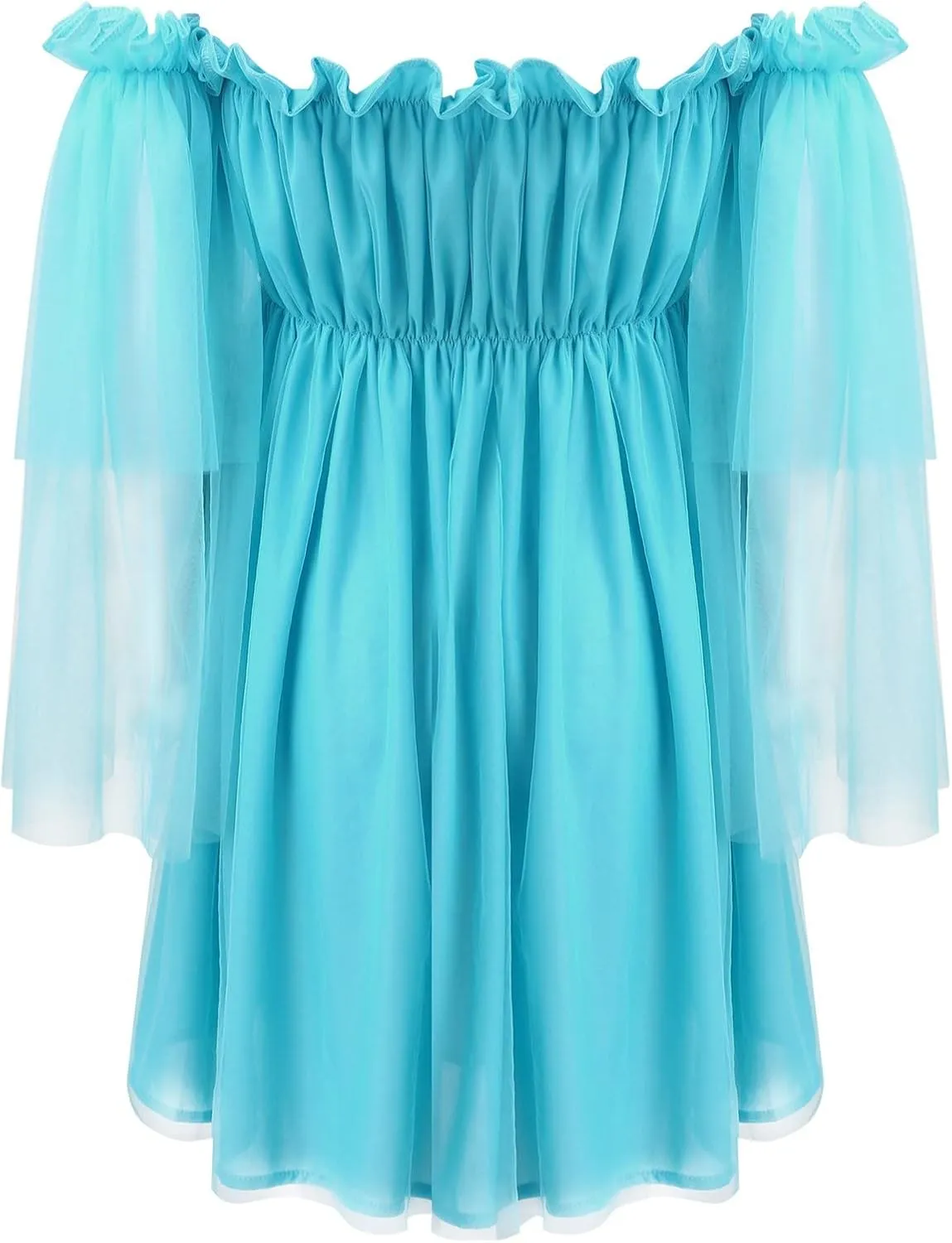 Tulle Dress Women Short Puffy Prom Dress Strapless Mesh Birthday Fairy Dresses Ruffle Cocktail Party Poofy Gown