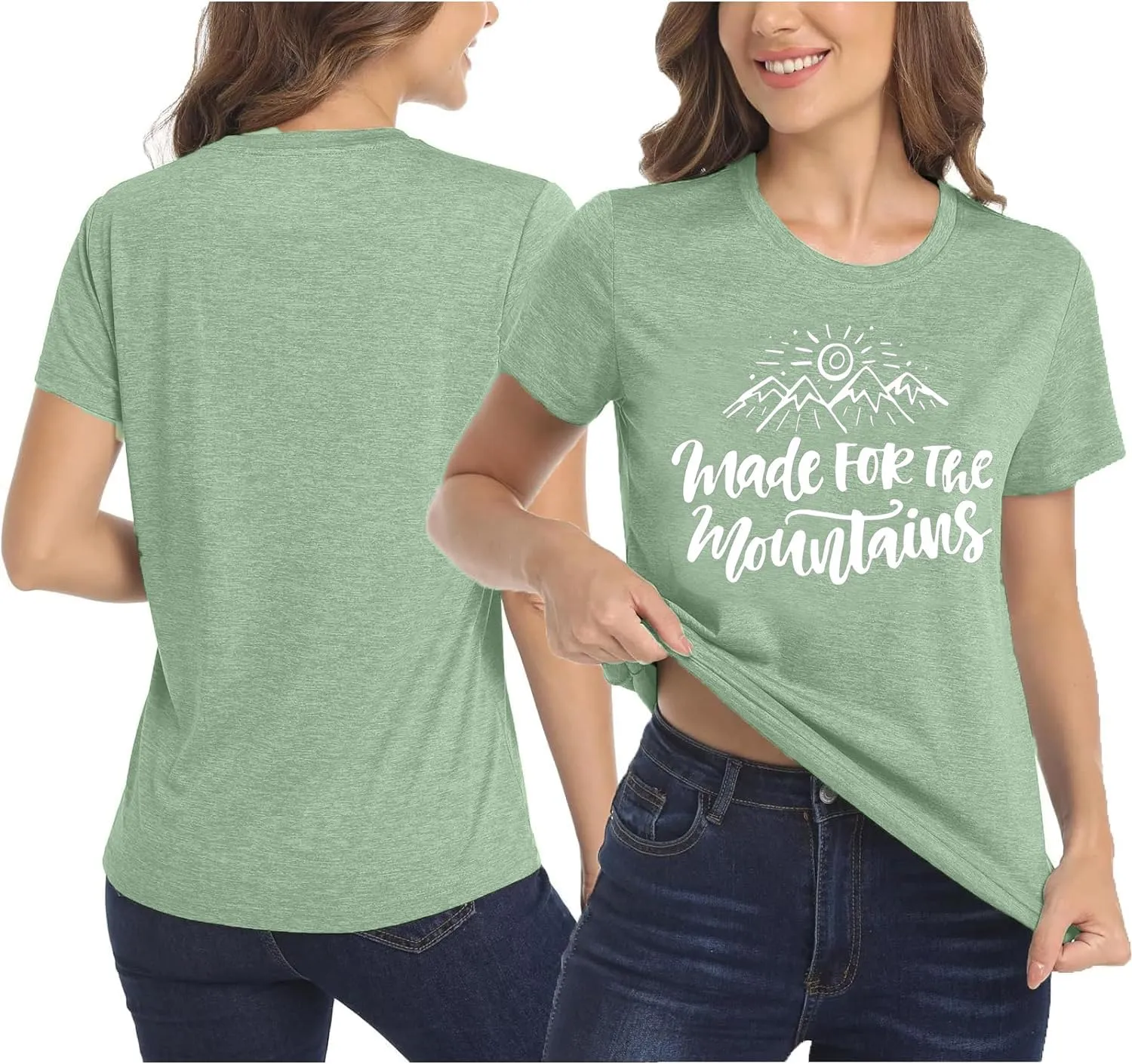 Women Hiking Camping Outdoor Tank Top Summer Mountain Nature Funny Graphic Print Round Neck Workout Athletic Sleeveless Tops