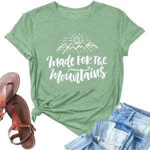 Women Hiking Camping Outdoor Tank Top Summer Mountain Nature Funny Graphic Print Round Neck Workout Athletic Sleeveless Tops