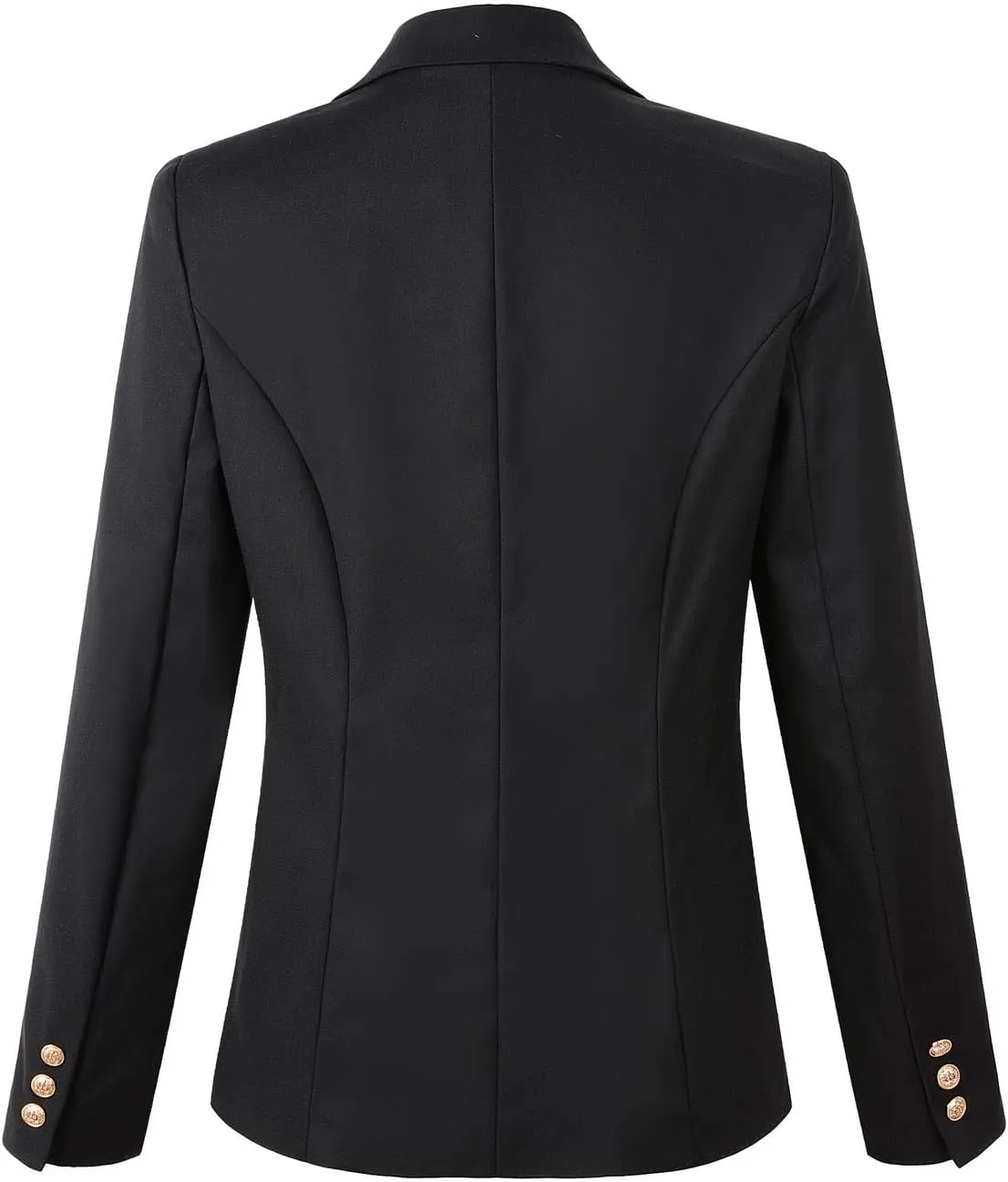Womens Double Breasted Blazer Ladies Jacket Work Suit