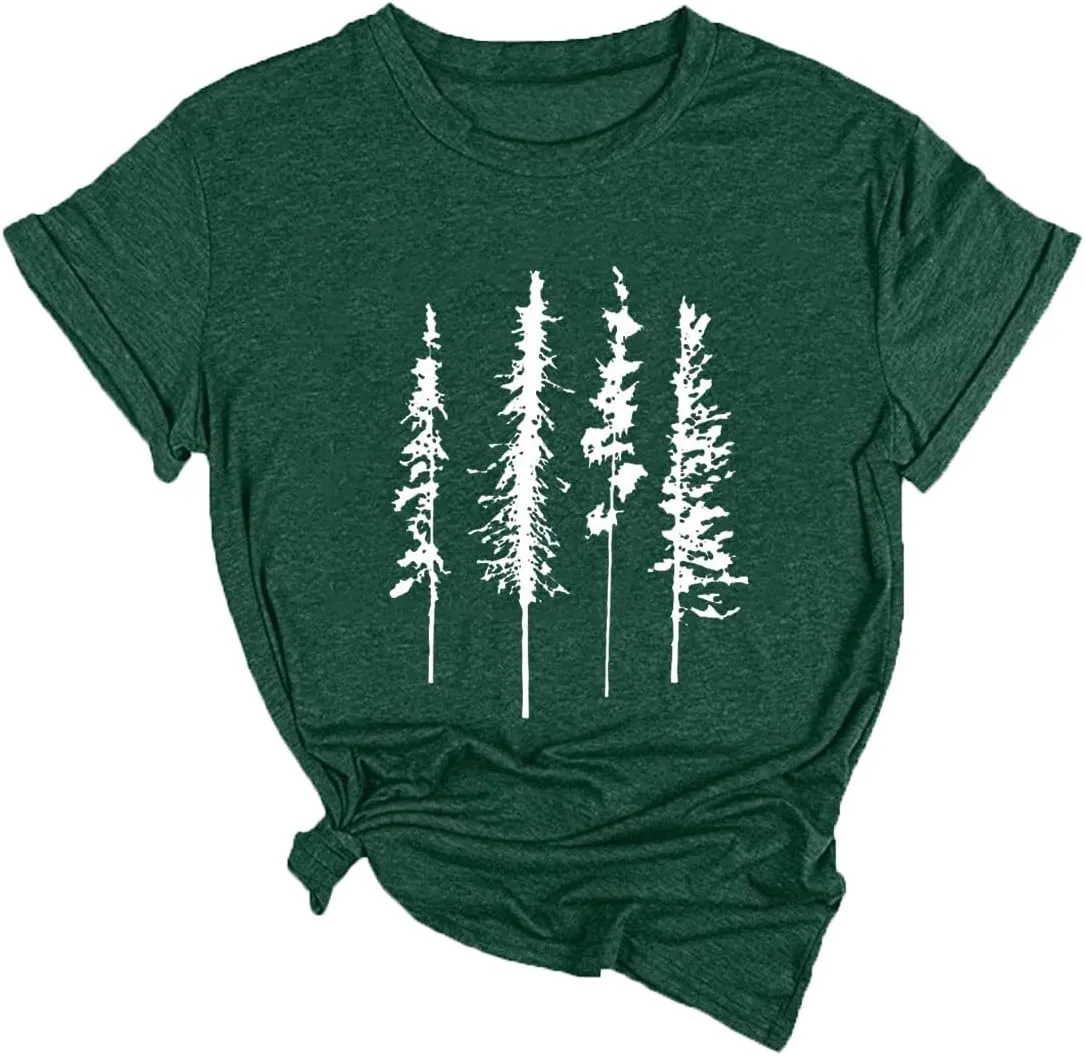 Xiaomomo Womens Take A Hike Printed Short Sleeves T-Shirt Casual Camping Hiking Graphic Tee Tops