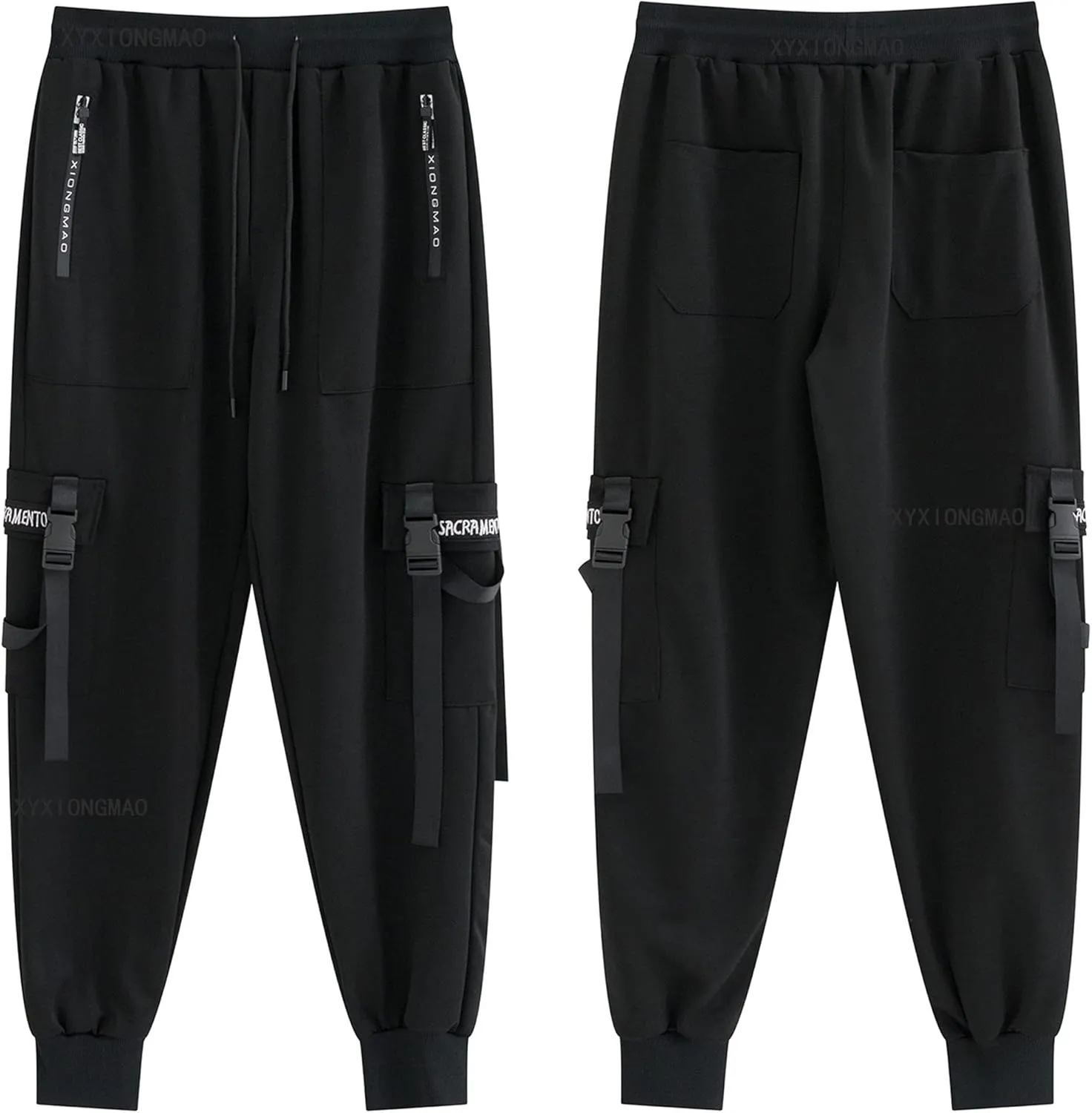 XYXIONGMAO Men's Jogger Pants Techwear Hip Hop Harem Pants Streetwear Tactical Track Pants