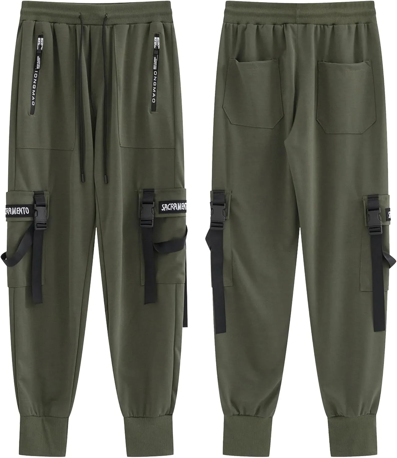 XYXIONGMAO Men's Jogger Pants Techwear Hip Hop Harem Pants Streetwear Tactical Track Pants